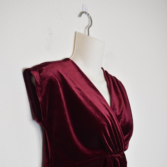 NY & Co Velvet Babydoll Top Sz S Whimsigoth Boho Holiday Cocktail Party NWT - Picture 5 of 13